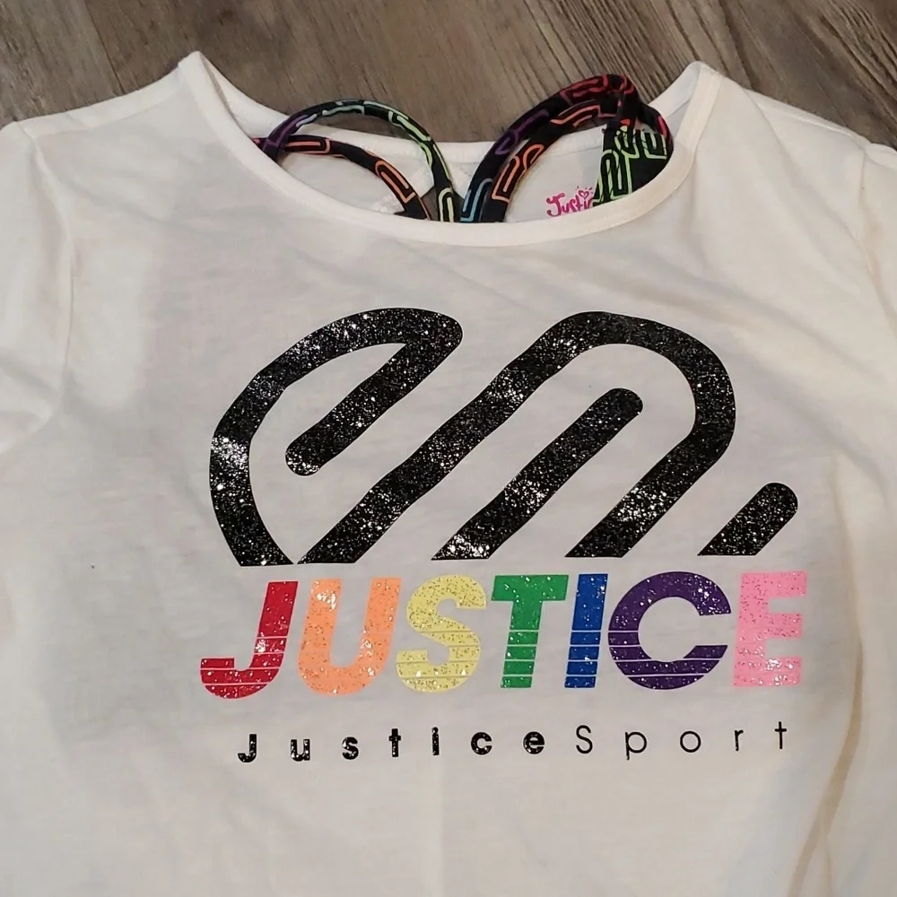 Justice Sport Matching Short & T-Shirt Set Size 7/8